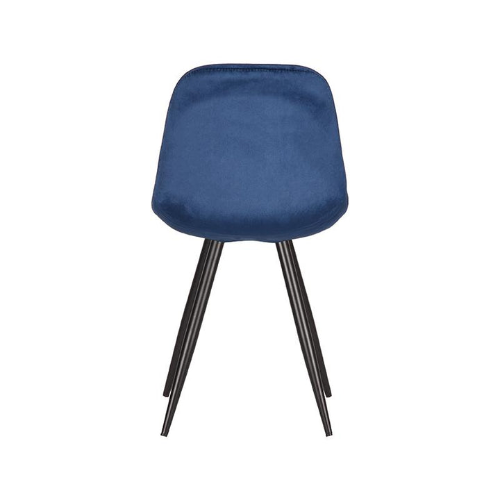 Eetkamerstoel Caspian - Blauw - Fluweel (set van 2) - {{ product.type }} - Kas20