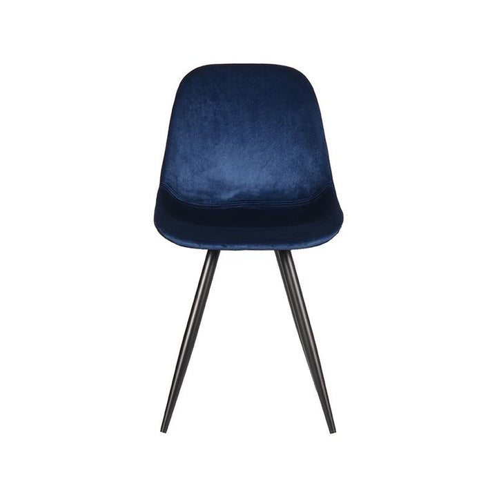 Eetkamerstoel Caspian - Blauw - Fluweel (set van 2) - {{ product.type }} - Kas20