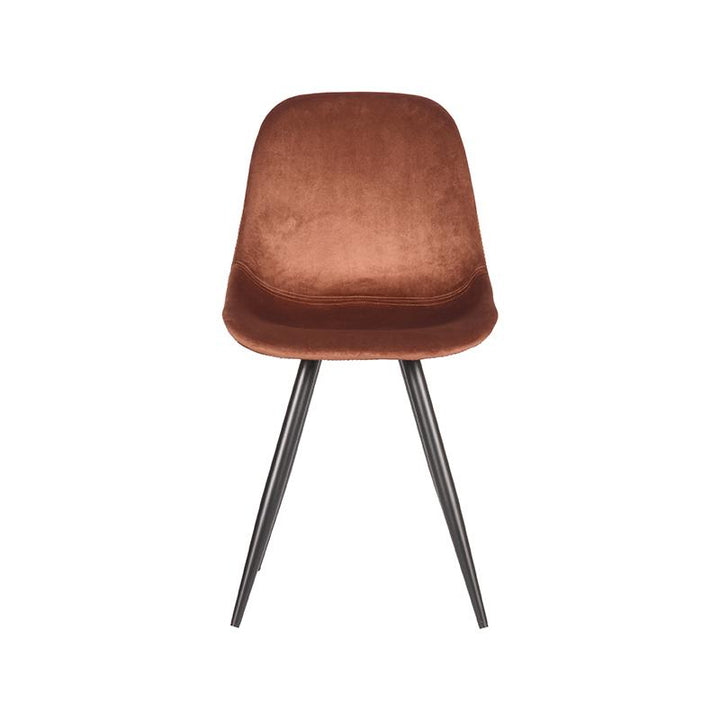 Eetkamerstoel Caspian - Rust - Fluweel (set van 2) - {{ product.type }} - Kas20