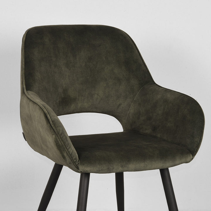 Eetkamerstoel Fabian - Hunter - Velours (set van 2) - {{ product.type }} - Kas20