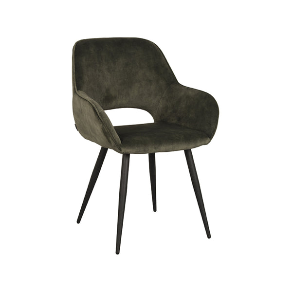 Eetkamerstoel Fabian - Hunter - Velours (set van 2) - {{ product.type }} - Kas20
