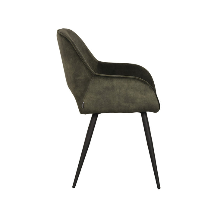 Eetkamerstoel Fabian - Hunter - Velours (set van 2) - {{ product.type }} - Kas20