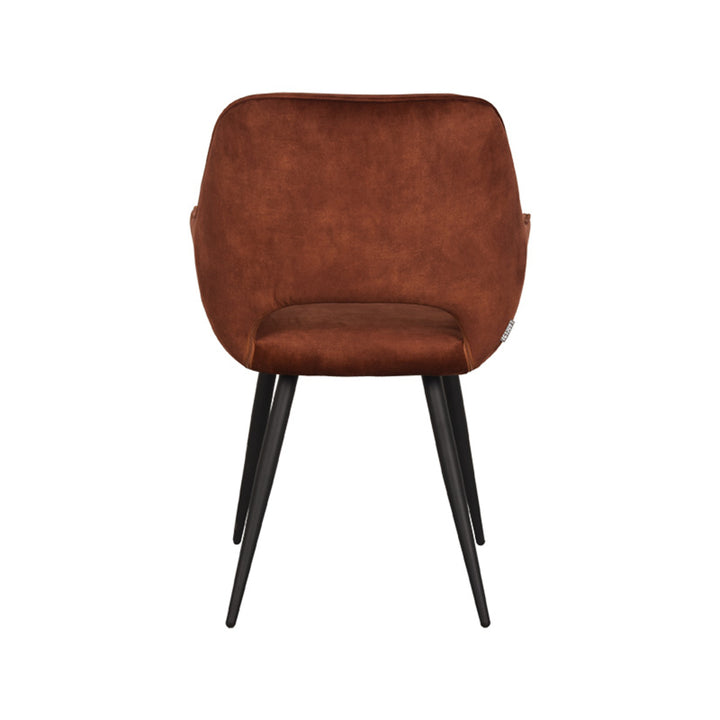 Eetkamerstoel Fabian - Rust - Velours (set van 2) - {{ product.type }} - Kas20