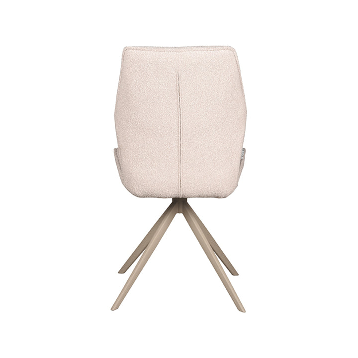 Eetkamerstoel Lusso - Naturel - Boucle - Taupe Onderstel (set van 2) - {{ product.type }} - Kas20