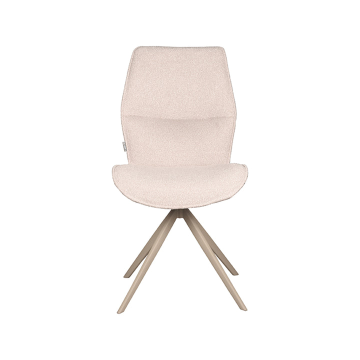 Eetkamerstoel Lusso - Naturel - Boucle - Taupe Onderstel (set van 2) - {{ product.type }} - Kas20