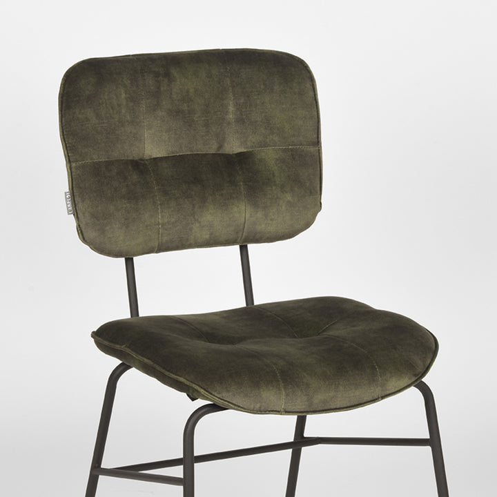 Eetkamerstoel Dorian - Hunter - Velours (set van 2) - {{ product.type }} - Kas20