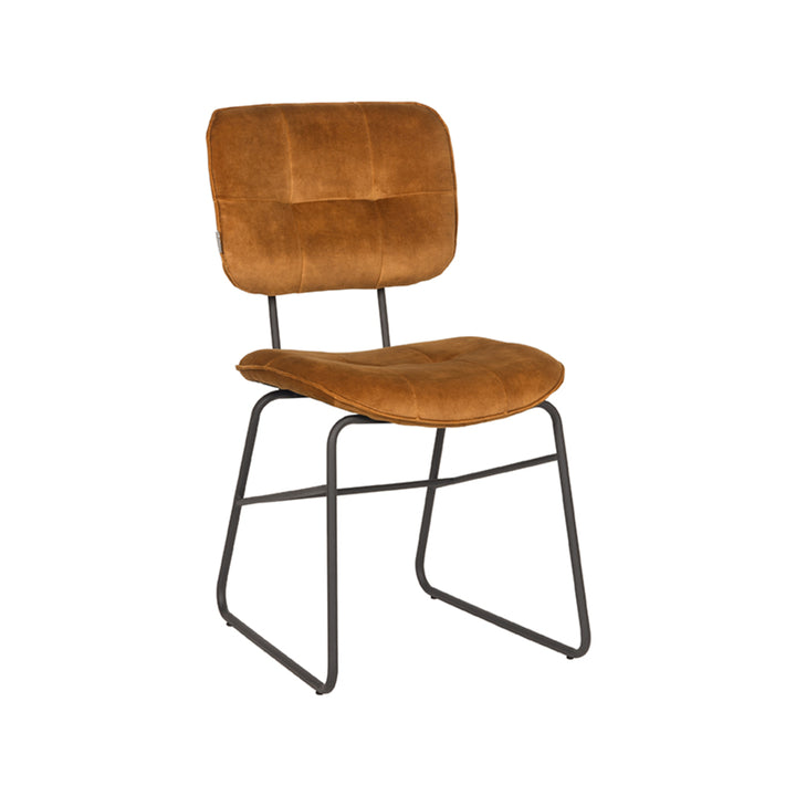 Eetkamerstoel Dorian - Oker - Velours (set van 2) - {{ product.type }} - Kas20