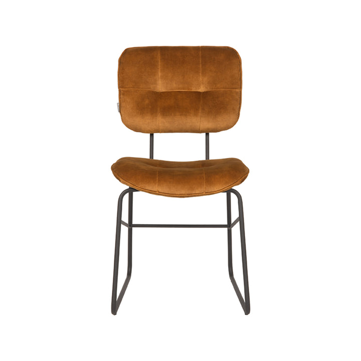 Eetkamerstoel Dorian - Oker - Velours (set van 2) - {{ product.type }} - Kas20
