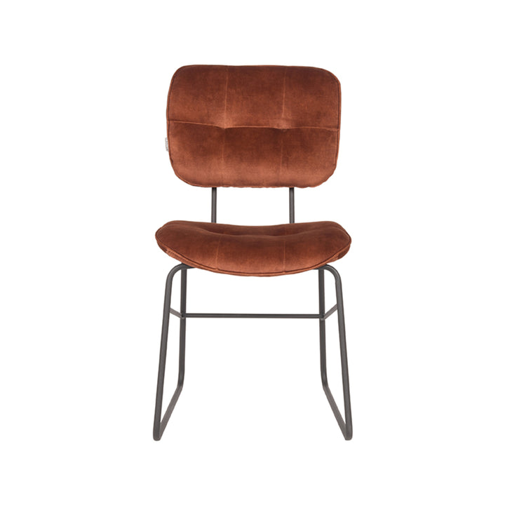 Eetkamerstoel Dorian - Rust - Velours (set van 2) - {{ product.type }} - Kas20