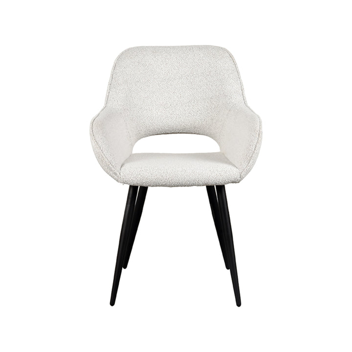 Eetkamerstoel Fabian - Wit - Boucle (set van 2) - {{ product.type }} - Kas20