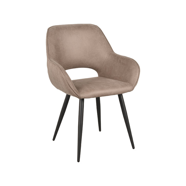 Eetkamerstoel Fabian - Taupe - Micro Suede (set van 2) - {{ product.type }} - Kas20