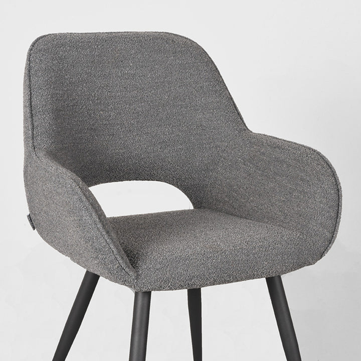 Eetkamerstoel Fabian - Grijs - Boucle (set van 2) - {{ product.type }} - Kas20