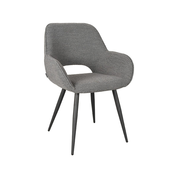 Eetkamerstoel Fabian - Grijs - Boucle (set van 2) - {{ product.type }} - Kas20