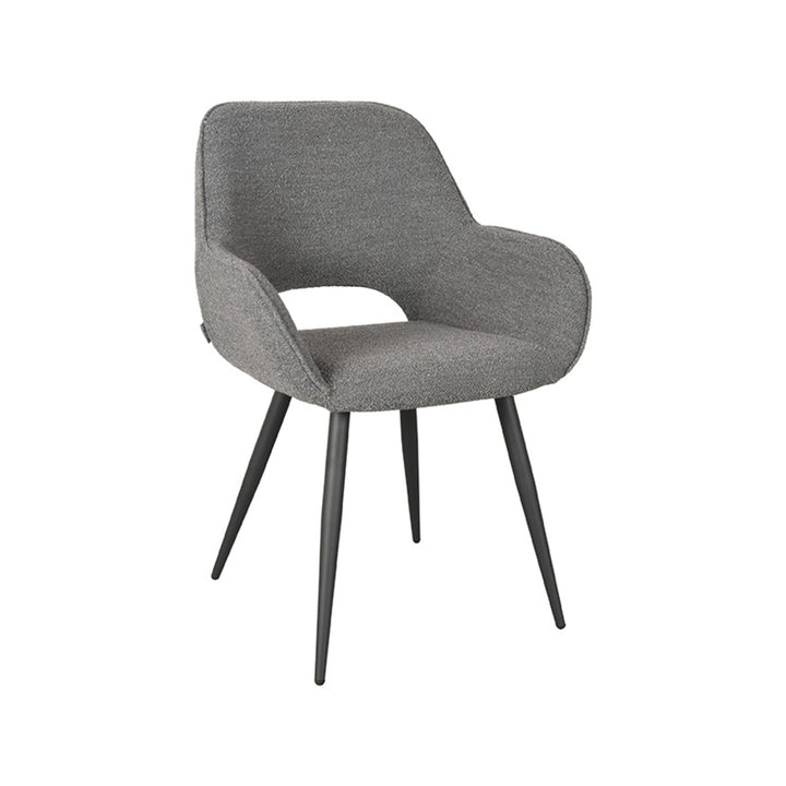 Eetkamerstoel Fabian - Grijs - Boucle (set van 2) - {{ product.type }} - Kas20