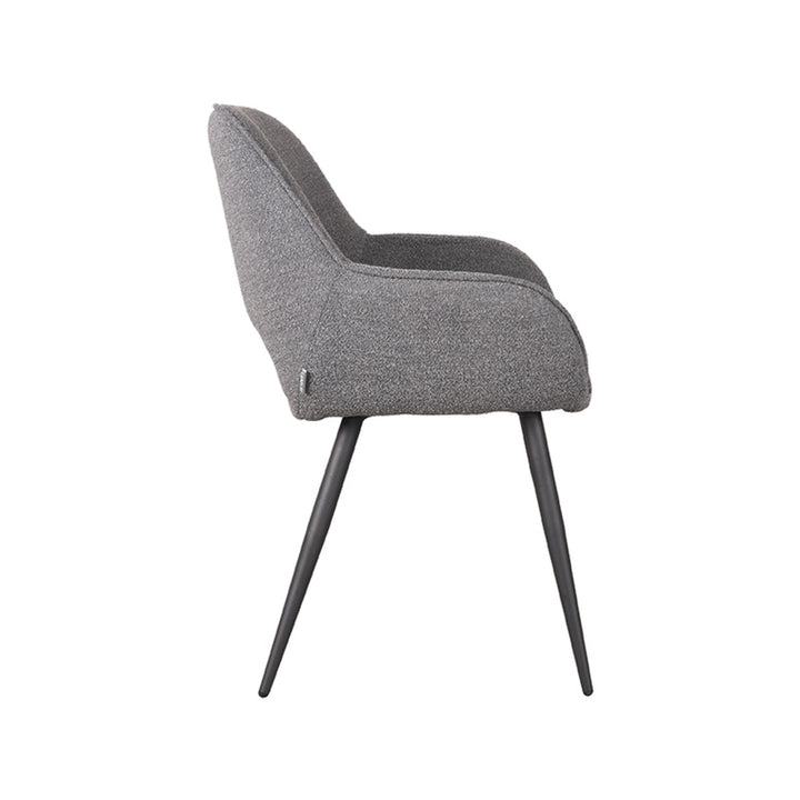 Eetkamerstoel Fabian - Grijs - Boucle (set van 2) - {{ product.type }} - Kas20