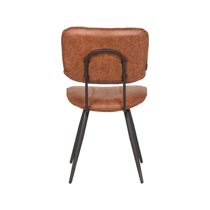 Eetkamerstoel Felix - Cognac - Leder (set van 2) - {{ product.type }} - Kas20