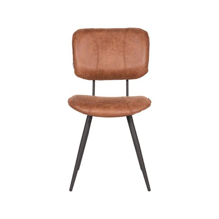 Eetkamerstoel Felix - Cognac - Leder (set van 2) - {{ product.type }} - Kas20
