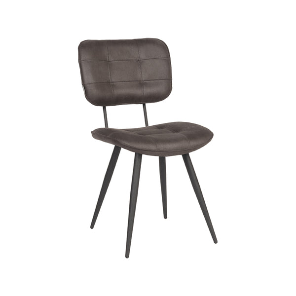 Eetkamerstoel Gavin - Antraciet - Microfiber (set van 2) - {{ product.type }} - Kas20