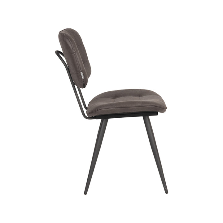 Eetkamerstoel Gavin - Antraciet - Microfiber (set van 2) - {{ product.type }} - Kas20