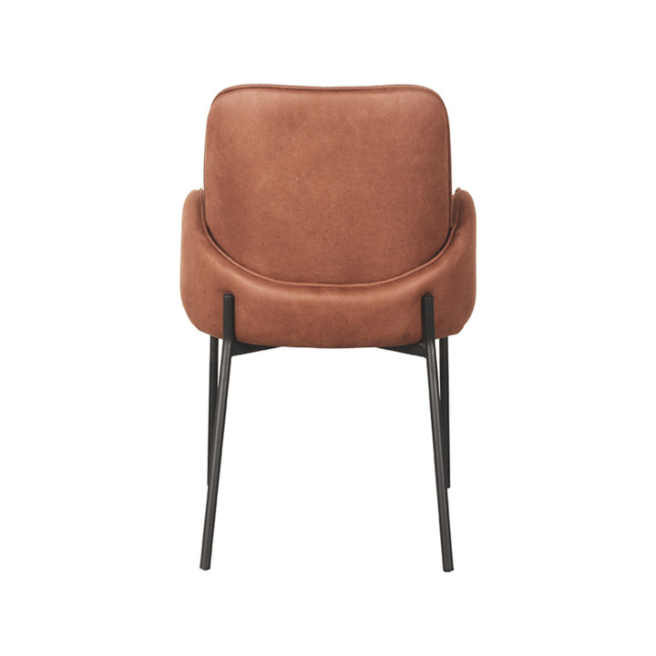 Eetkamerstoel Julius - Cognac - Microfiber (set van 2) - {{ product.type }} - Kas20