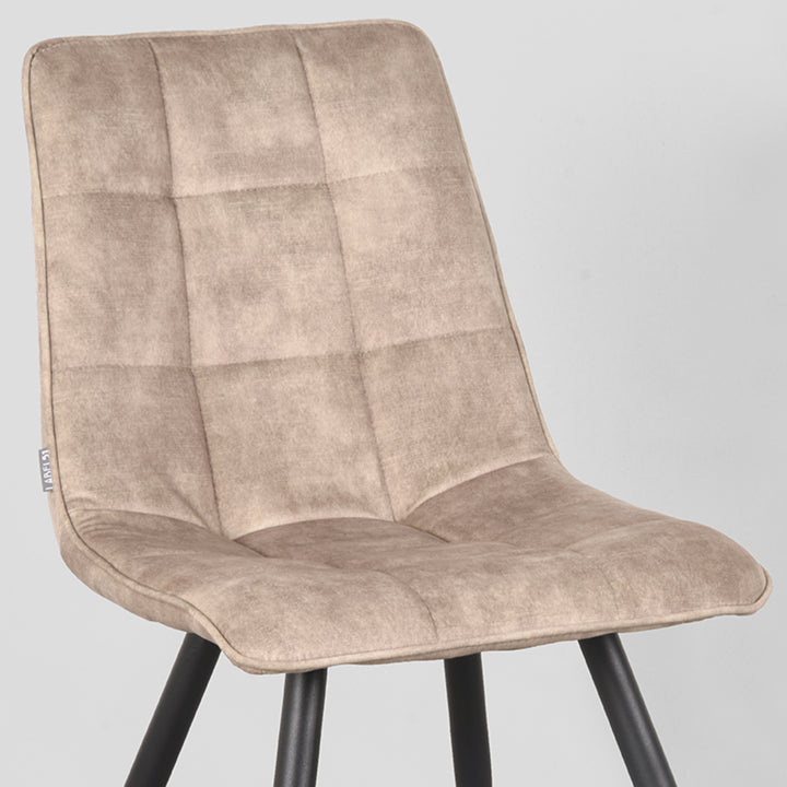 Eetkamerstoel Julian - Zand - Velours (set van 2) - {{ product.type }} - Kas20