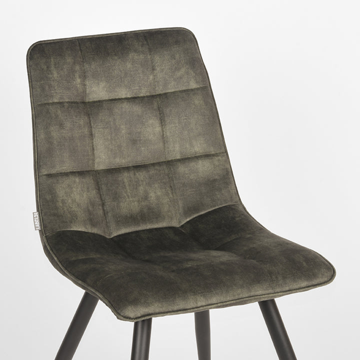 Eetkamerstoel Julian - Hunter - Velours (set van 2) - {{ product.type }} - Kas20
