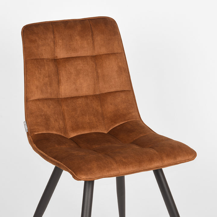 Eetkamerstoel Julian - Oker - Velours (set van 2) - {{ product.type }} - Kas20