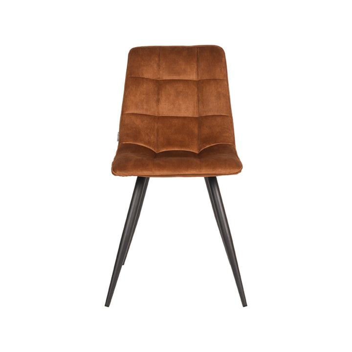 Eetkamerstoel Julian - Oker - Velours (set van 2) - {{ product.type }} - Kas20