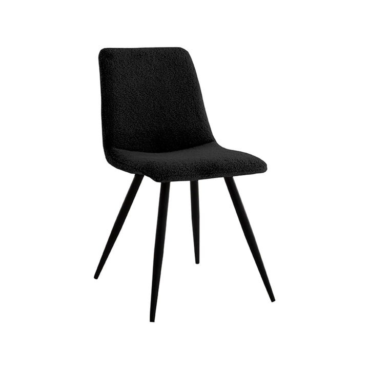 Eetkamerstoel Jacoby - Zwart - Teddy (set van 2) - {{ product.type }} - Kas20