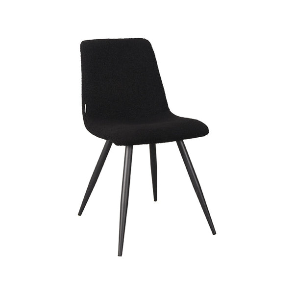 Eetkamerstoel Jacoby - Zwart - Teddy (set van 2) - {{ product.type }} - Kas20