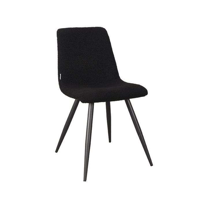 Eetkamerstoel Jacoby - Zwart - Teddy (set van 2) - {{ product.type }} - Kas20