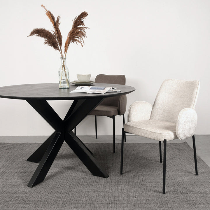 Eetkamerstoel Jonas - Crème - Elegance (set van 2) - {{ product.type }} - Kas20
