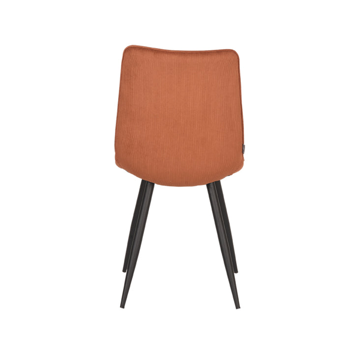 Eetkamerstoel Eclat - Rust - Ribcord - Black Frame (set van 2) - {{ product.type }} - Kas20