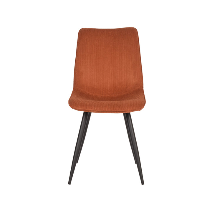 Eetkamerstoel Eclat - Rust - Ribcord - Black Frame (set van 2) - {{ product.type }} - Kas20