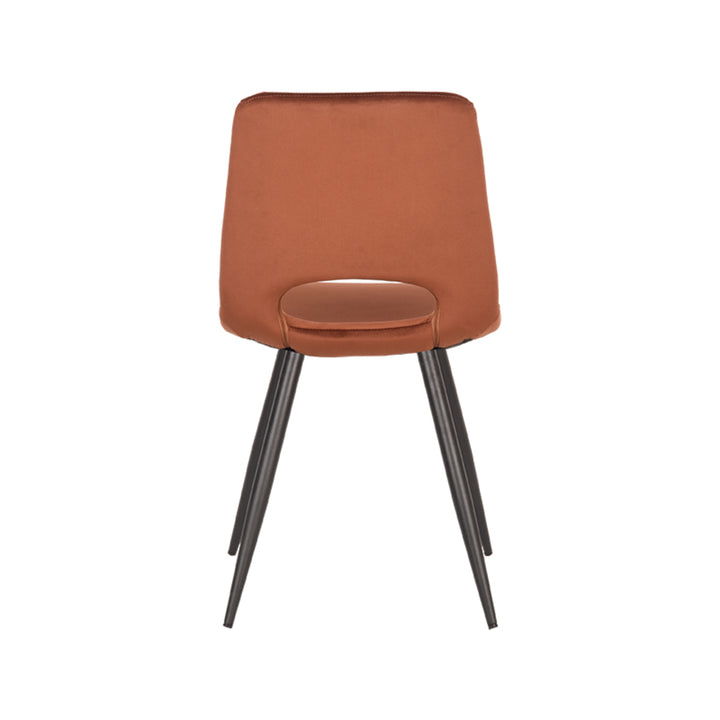 Eetkamerstoel Jude - Rust - Fluweel (set van 2) - {{ product.type }} - Kas20
