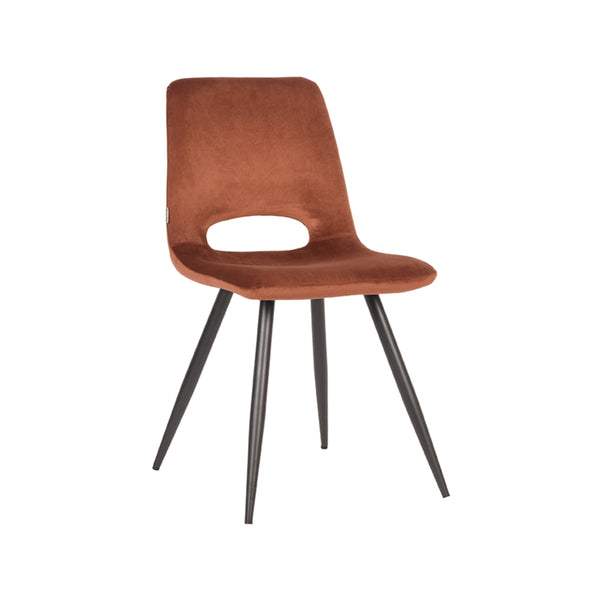 Eetkamerstoel Jude - Rust - Fluweel (set van 2) - {{ product.type }} - Kas20