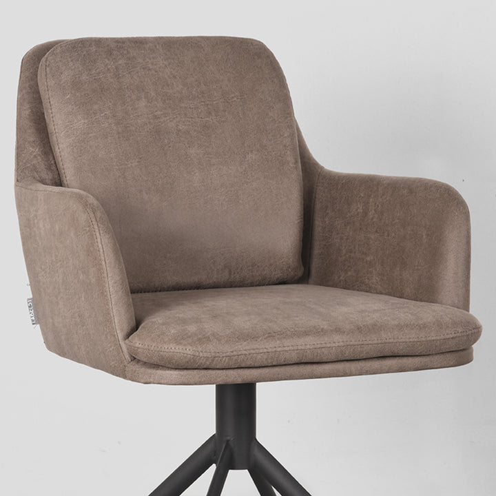 Eetkamerstoel Jovan - Taupe - Micro Suede - {{ product.type }} - Kas20