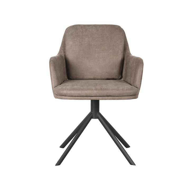 Eetkamerstoel Jovan - Taupe - Micro Suede - {{ product.type }} - Kas20