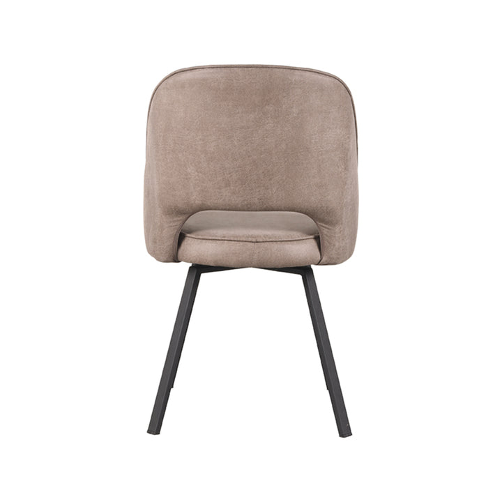 Eetkamerstoel Lazarus - Taupe - Microfiber (set van 2) - {{ product.type }} - Kas20