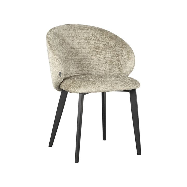 Eetkamerstoel Lorenzo - Beige - Fluweel (set van 2) - {{ product.type }} - Kas20