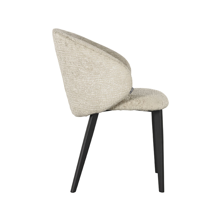 Eetkamerstoel Lorenzo - Beige - Fluweel (set van 2) - {{ product.type }} - Kas20