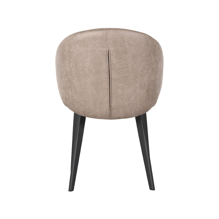 Eetkamerstoel Lorenzo - Taupe - Microfiber (set van 2) - {{ product.type }} - Kas20
