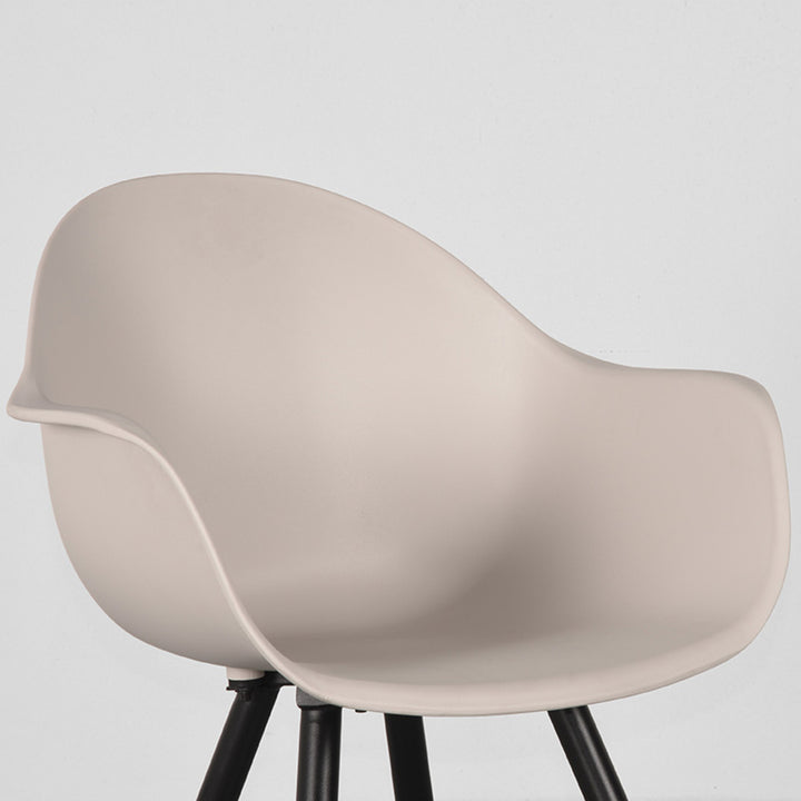 Eetkamerstoel Luna - Zand - Kunststof (set van 2) - {{ product.type }} - Kas20