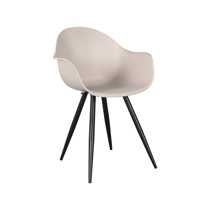 Eetkamerstoel Luna - Zand - Kunststof (set van 2) - {{ product.type }} - Kas20