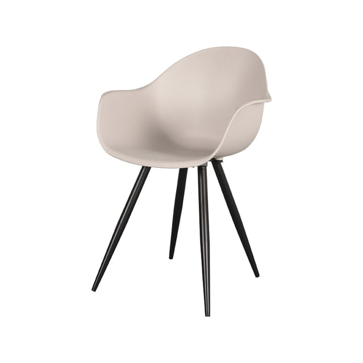 Eetkamerstoel Luna - Zand - Kunststof (set van 2) - {{ product.type }} - Kas20