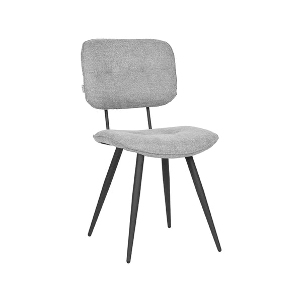 Eetkamerstoel Invito - Zinc - Weave - Black Frame (set van 2) - {{ product.type }} - Kas20