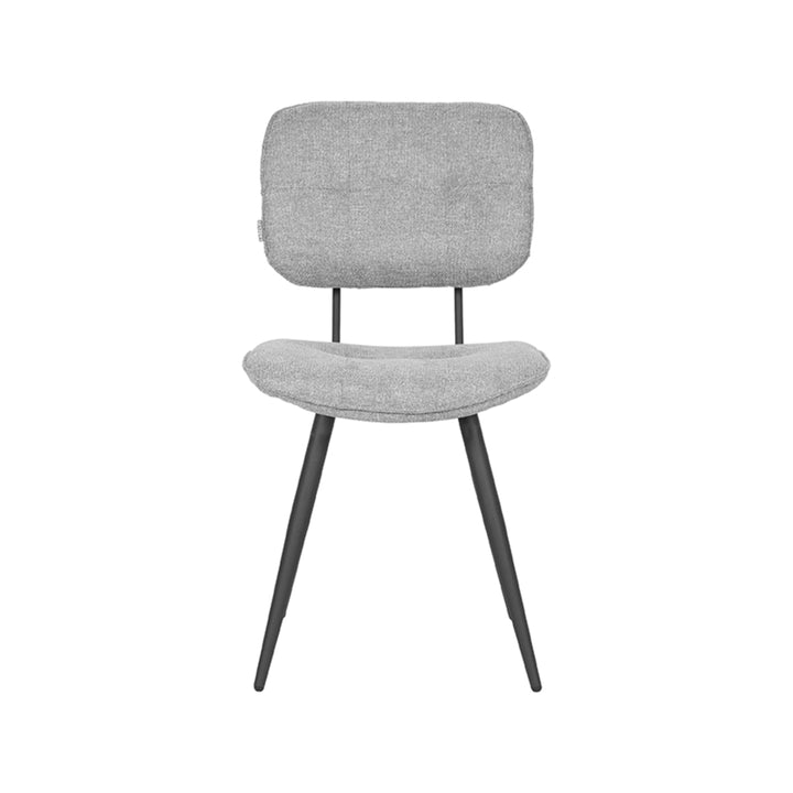 Eetkamerstoel Invito - Zinc - Weave - Black Frame (set van 2) - {{ product.type }} - Kas20