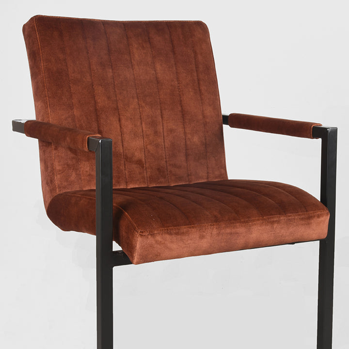 Eetkamerstoel Sereno - Rust - Velours (set van 2) - {{ product.type }} - Kas20