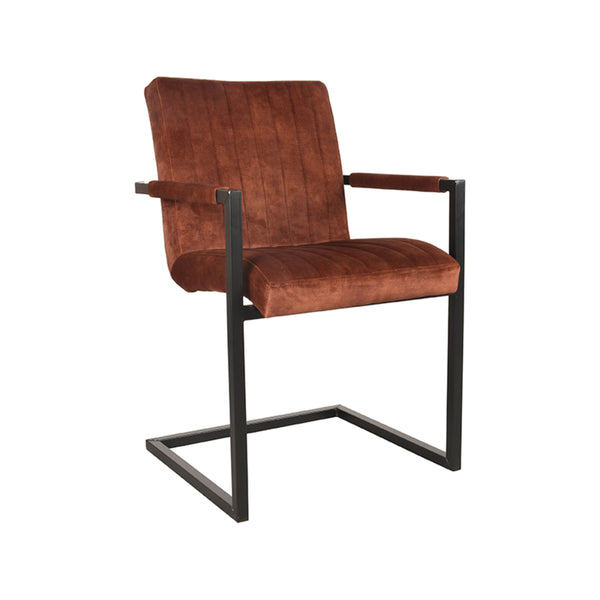 Eetkamerstoel Sereno - Rust - Velours (set van 2) - {{ product.type }} - Kas20