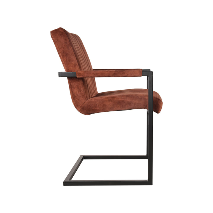 Eetkamerstoel Sereno - Rust - Velours (set van 2) - {{ product.type }} - Kas20